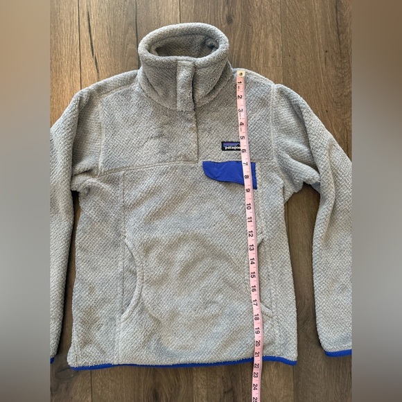 Patagonia Polartec Thermal Pro Womens Jacket Gray Blue Sweater Pullover XXS - Picture 8 of 9